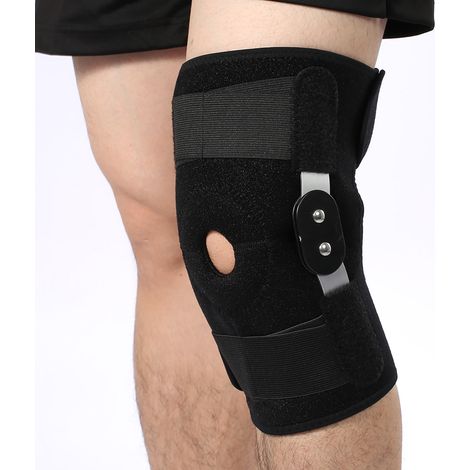 Nouvelle genouillère de sport ajustable et tendance, manchons de compression pour les jambes (charnières blanches)
