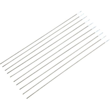 10 Stück WZ8 Zirkonierte Wolfram-Elektroden, Elektrodenstabnadel für Argon-Lichtbogenschweißen, 150 mm (1/25 Zoll) (1/5)