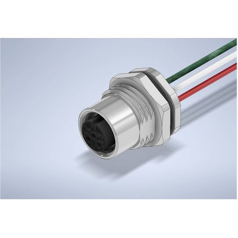W & P Products 96549 Connettore da incasso sensore/attuatore M12 Presa orizzontale 30 cm Numero di poli: 4 1 pz. (1/2)