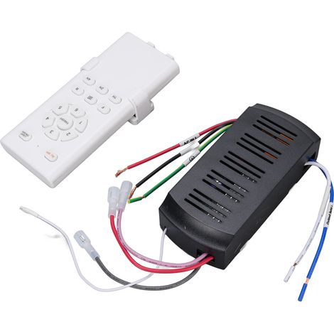 Kit télécommande universelle de ventilateur de plafond, minuterie et vitesse, avec récepteur (1/5)