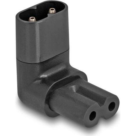 Delock 80470 Adaptateur secteur prise femelle C7 - prise mâle C8 noir 1 pc(s) Bag
