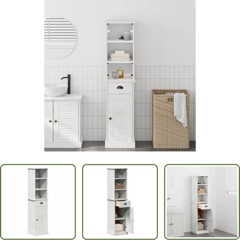 vidaXL Meubles rustiques - Ensemble de mobilier de salle de bain avec tiroir VIGO 2 pcs (1/5)