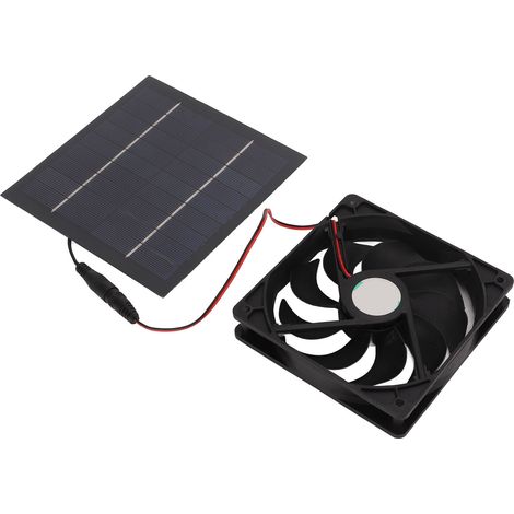 Ventilateur solaire 10W étanche pour camping-car, bateau, serre, niche et poulailler – Mini extracteur d'air extérieur avec panneau photovoltaïque, ventilation verte efficace. (1/5)