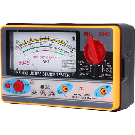 Testeur de résistance d'isolement TY6045 portable haute précision, mégohmmètre 1000 V 5 MΩ 2000 MΩ (1/5)
