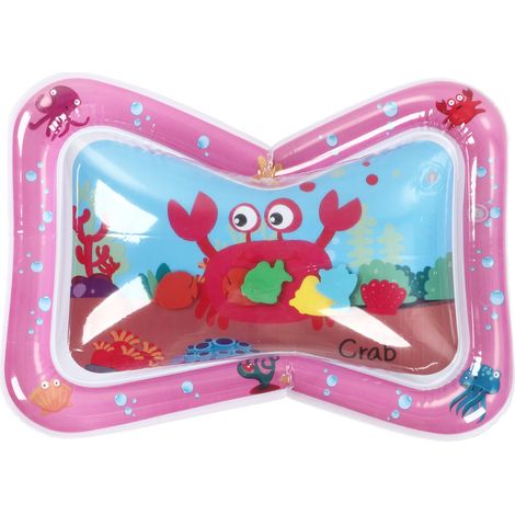 Tapis d'eau bébé imperméable style crabe - Matelas de jeu aquatique portable pour nouveau-nés et tout-petits (1/5)