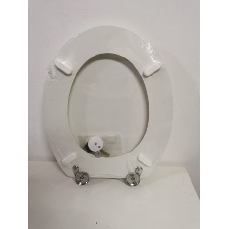 Copriwater sedile wc in resina e poliestere bianco Azzurra Giove (1/4)