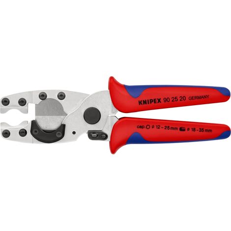 KNIPEX 90 25 20 SB Cortatubos para tubos multicapa y de protección con mangos multicomponentes cromado 210 mm (1/4)