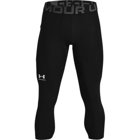 Leggings de compression Under Armour HG Armour 3/4 pour homme - Noir/blanc (1/4)