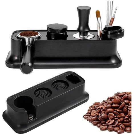 Portafiltros para espresso italiano, soporte de almacenamiento, portafiltros para recarga, portafiltros multifuncional, dispensador de café prensado.