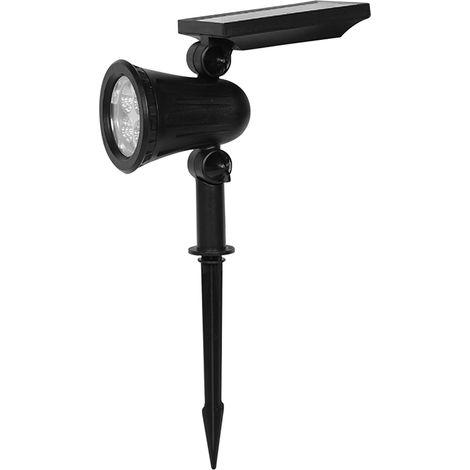 Projecteur solaire LED V-TAC 2W avec piquet 3000K IP65 Noir 24154 (1/5)