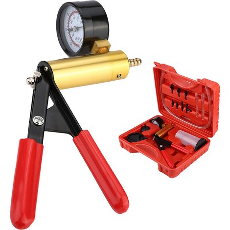 Coffret Pompe à Vide Portable Contrôle Pression Outil Purge Frein Véhicule (1/5)