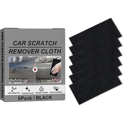 Lot de 6 lingettes nettoyantes nano pour rayures de voiture, lingettes multi-usages pour réparer les petites rayures sur la peinture automobile, vaporisateur d'eau (1/5)