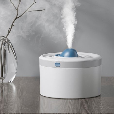 Humidificateur USB avec veilleuse LED - 1.5L - Arrêt automatique - Diffuseur de brume silencieux pour bureau, bureau et chambre (1/5)