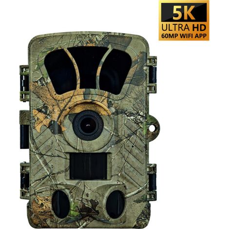 Nouvelle caméra de surveillance extérieure infrarouge 5K 60MP avec Wi-Fi Type-C et carte SD - PR908W