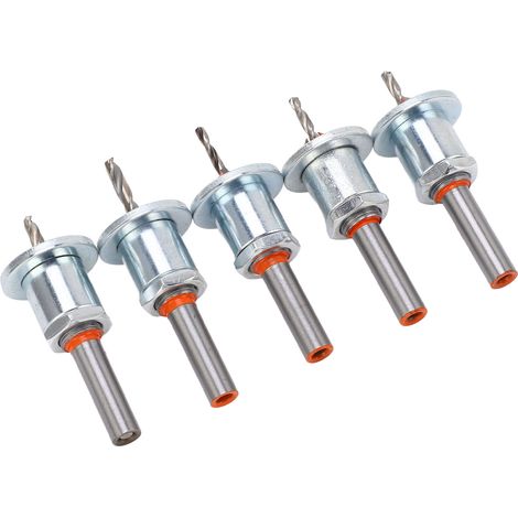5Pcs Foret Fraisoir Acier Allié Cône Réglable Auto-Centrant Vis à Bois Percage (1/5)