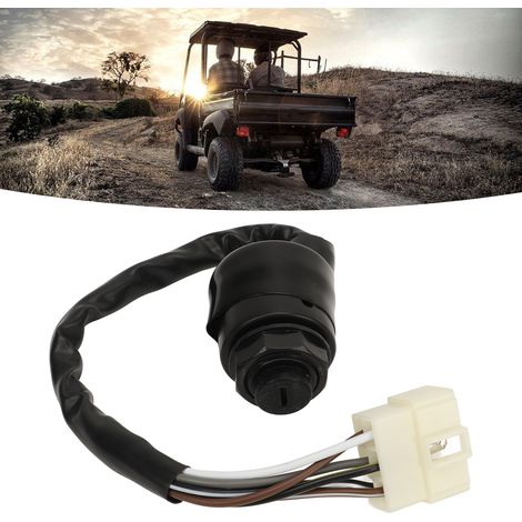 Le commutateur à clé de démarrage pour UTV est compatible avec les modèles Kawasaki Mule 600, 610, 4000 et 4010 (référence 27005-0011). (1/5)