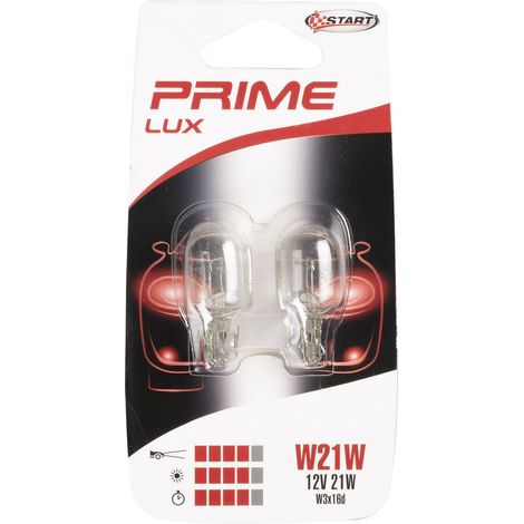 Coppia di lampadine auto alogene in vetro W21W 12V 21W W3X16d (1/2)