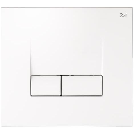 Plaque de commande 3/6 litres blanche - ROLF