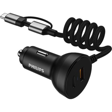 Philips Chargeur Noir H3.6xl3.6xL6.7cm (1/2)