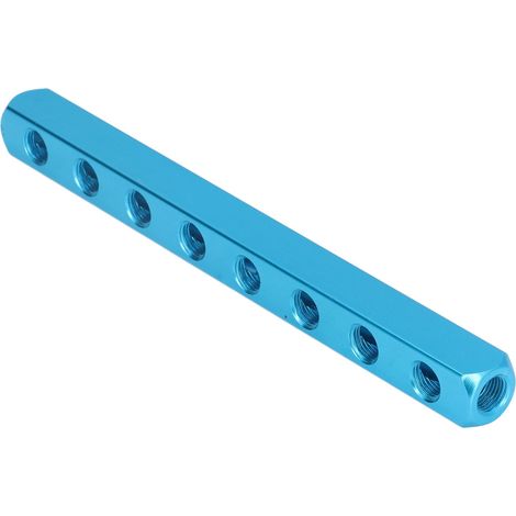 Bloc distributeur pneumatique, distributeur en aluminium, blocs de distribution d'air pour systèmes d'automatisation AL-8 (1/5)