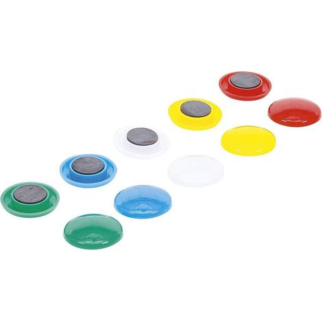 Jeu d'Aimants D.30 mm - 10 pcs - Puissants et Polyvalents - D-Work (1/5)