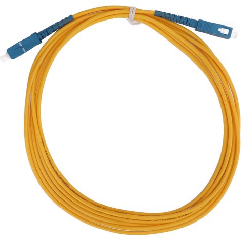Câble à fibre optique monomode, un seul cœur, technologie de polissage répétable, matériau céramique, cordon de raccordement fibre. (1/5)