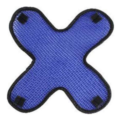 Fodera interna traspirante e ad asciugatura rapida per casco da moto, assorbe il sudore, imbottitura interna riutilizzabile e lavabile, blu (1/3)