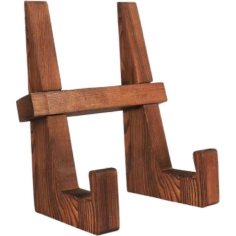 Support en bois rustique pour tablette, cadre photo, décoration de bureau (1/4)