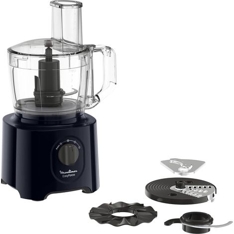 Moulinex FP242810 Küchenmaschine schwarz transparent 2,4 L