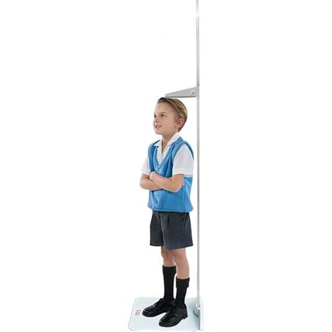 Height and Weight Scale, Digital Platform Combined with Removable Portable Rangefinder, Max Weight 100kg, 75.2 Inch Rod for Kids and Adults (1/5)