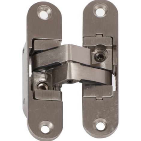 1 KLOSE besser Invisible Hinge - 3D Aluminum. Satin Stainless Steel Color. Left (1/5)