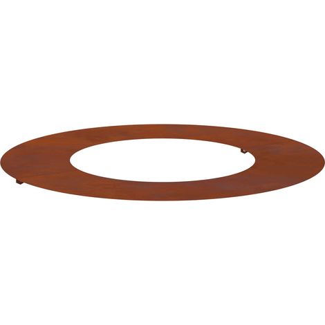 Jardinière adapté pour anneau d'arbre plat Marron Ø40 / 70 cm Acier patiné (1/4)