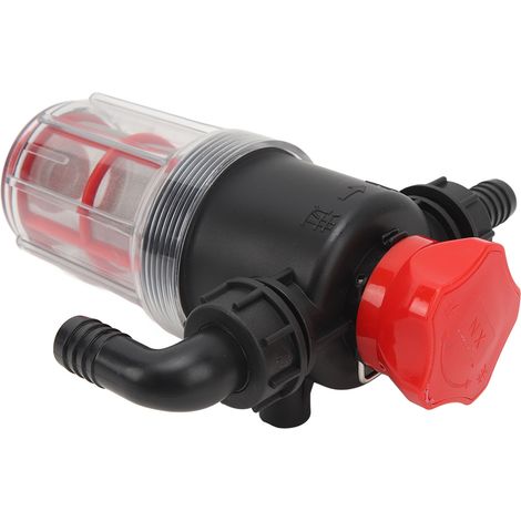 Filtre à crépine pour pompe à eau avec tamis en acier inoxydable 60 mesh, filtre à haut débit pour canalisation, conception transparente, interface 19 mm (tuyau G3/4) (1/5)