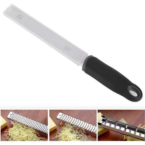 Râpe à fromage/zesteur de citron en acier inoxydable 304 - Ustensiles de cuisine noirs (1/5)