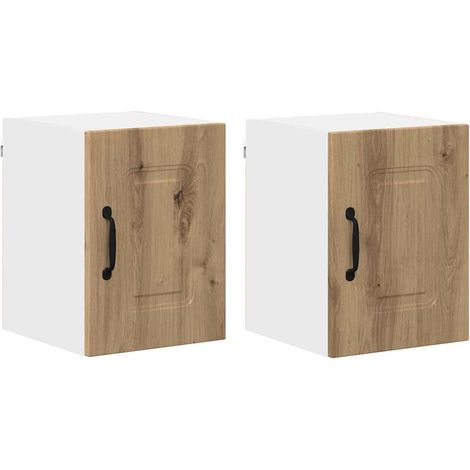 Meuble mural de cuisine，Armoire de cuisine 2 pcs Chêne artisanal 30 x 31 x 40 cm CFW62543 (1/5)