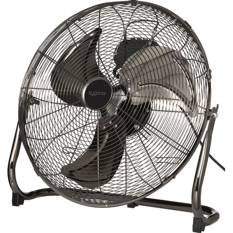Sygonix  Bodenventilator  120 W (Ø x H) 540 mm x 540 mm Schwarz