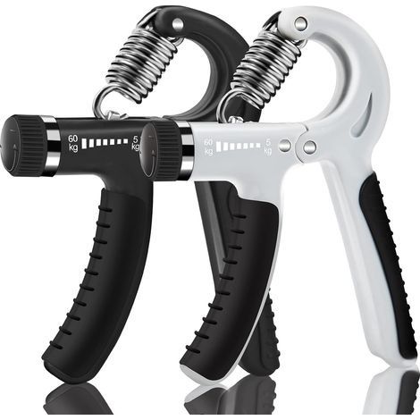 Le renforcement des poignées de la Main exerce la Force du Doigt et la Force du Poignet. Pince de Musculation Peut être ajustée de 5 kg à 60 kg. Deux Pinces sont incluses Hand Grip (1/5)