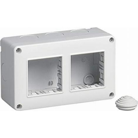 Vimar contenitore vuoto ip40 4m 2x2 serie stagna 14812 (1/3)