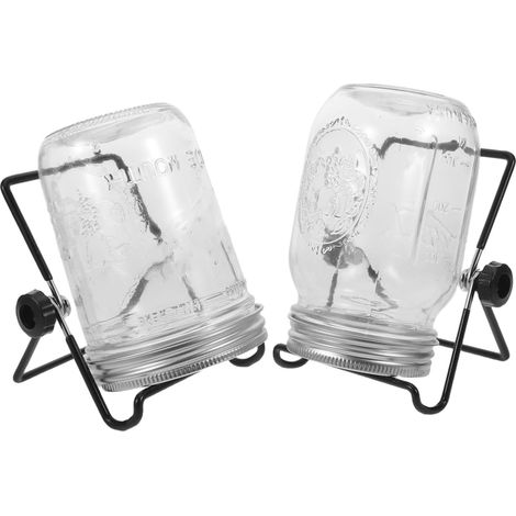 Lot De 2 Germoirs Couvercles pour Bocaux De Germination Kit Complet De Germination Bocaux De Décapage avec Couvercles pour Mason Kit De De (1/5)