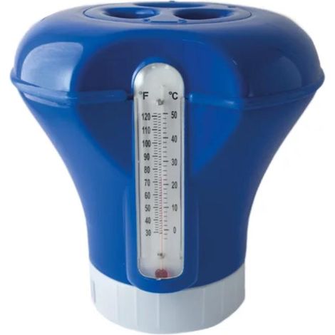 Keeper dosificador cloro termómetro 4-5 pastillas 200 g mediano piscinas