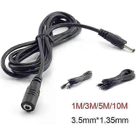 1/3/5M/10M DC-Verlängerungskabel (Stecker/Buchse) 35mm x 135mm AV-Videokamera-Adapter, Verlängerungsstecker, Kabel für CCTV B3-JXLGV (1/5)