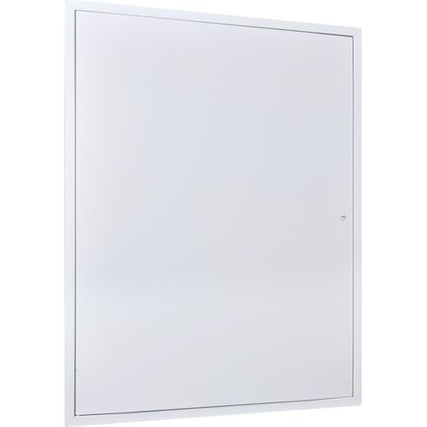 Mophorn Pannello di Accesso da Parete, Pannello per Ispezione per Impianti Idraulici ed Elettrici, Dimensioni 64 x 84 cm, Sportello di Manutenzione in Acciaio Zincato, Colore Bianco (1/5)