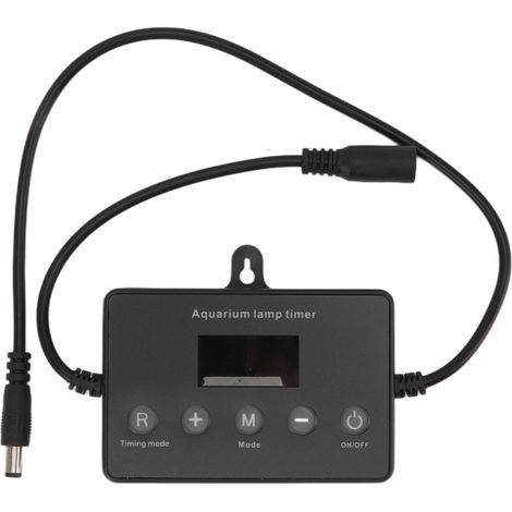 Minuterie Aquarium LED 12-24V Gradateur Intelligent Affichage Numérique ABS Simulation Lever/Coucher Soleil Automatisation Éclairage (1/5)