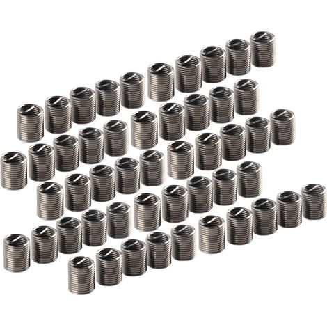 50 Pièces Raccords Filetés Mâle-Femelle Réducteurs Acier Inoxydable M10x1.25 pour Réparation et Fixation
