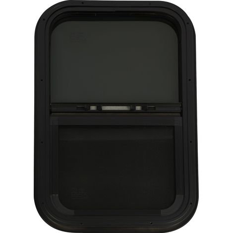 Fenêtre coulissante pour camping-car, fenêtre coulissante étanche avec moustiquaire, moustiquaire intérieure simple face pour camping-car 350 x 550 mm, noir
