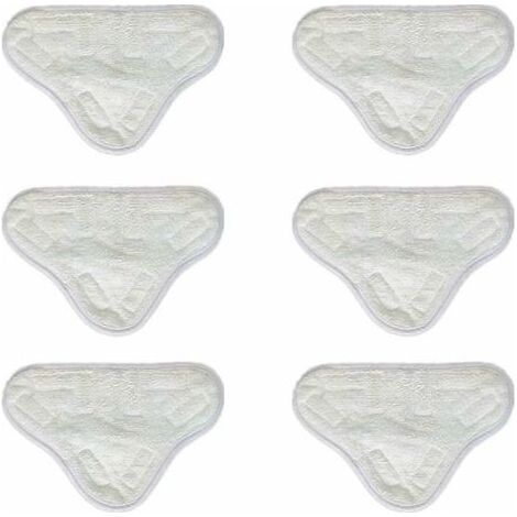 6pcs microfibre vadrouilles à vapeur tampons de nettoyage vadrouille à vapeur de remplacement compatible pour H2O X5 H20 lavable (1/3)