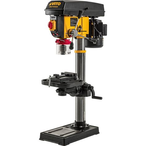Perceuse à colonne 750W 16mm – Variateur 550-2500 tr/min Écran Digital Table Inclinable Butée de Profondeur VITO (1/4)