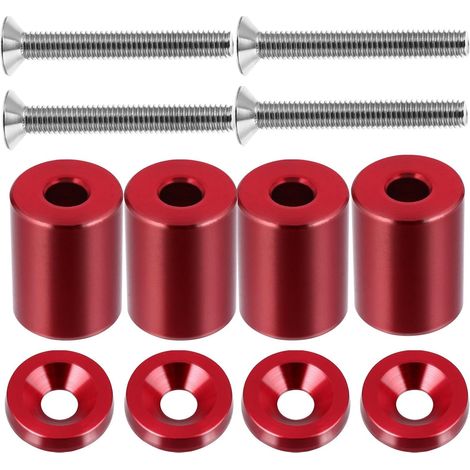 Rehausseur De Capot Moteur en Alliage D'Aluminium Kit D'Entretoises De Ventilation Universelles 4 PièCes avec Vis Et Rondelles pour AméLiorer La Circulation d'air Et Le Refroidissement du (1/5)