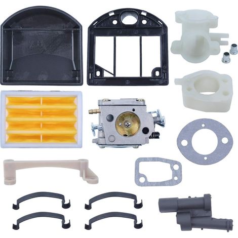 Kit de support de filtre à air de carburateur pour collecteur d'admission Husqvarna 268 272XP en caoutchouc avec ressort de coude Pièces neuves (1/5)