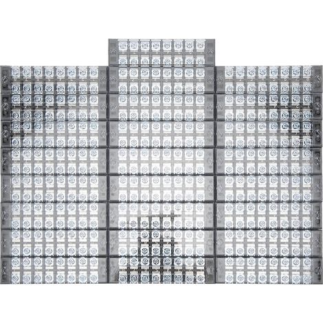 Satz mit 25 TB-2508L-Klemmenblöcken, 8-polig, zweireihig, für 25-A-600-V-Schaltschränke (1/5)